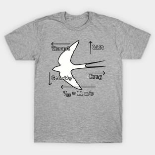 Airspeed Velocity of an Unladen Swallow T-Shirt